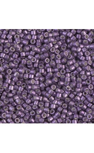 Miyuki Delica Perlen 11/0 - Galvanized semi-frosted eggplant DB-1185